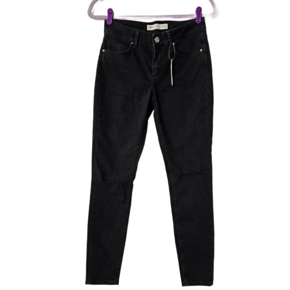 Asos Denim Black Distressed Skinny Jeans NWT - Picture 1 of 5